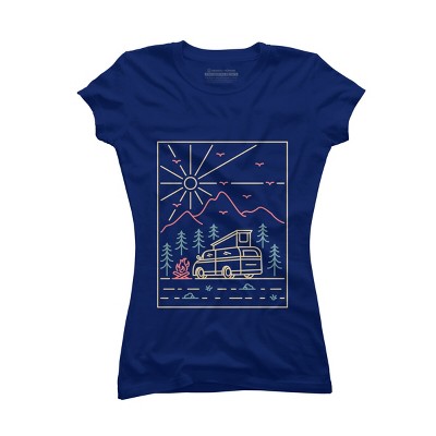 Junior's Design By Humans Camper 2 By VEKTORKITA T-Shirt
