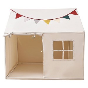 Etokfoks Kids Play Tent Indoor Playhouse Large 49.5x35.5x49.5in with Pennant Banners for Boys Girls Birthday or Christmas 1 Piece - 1 of 4