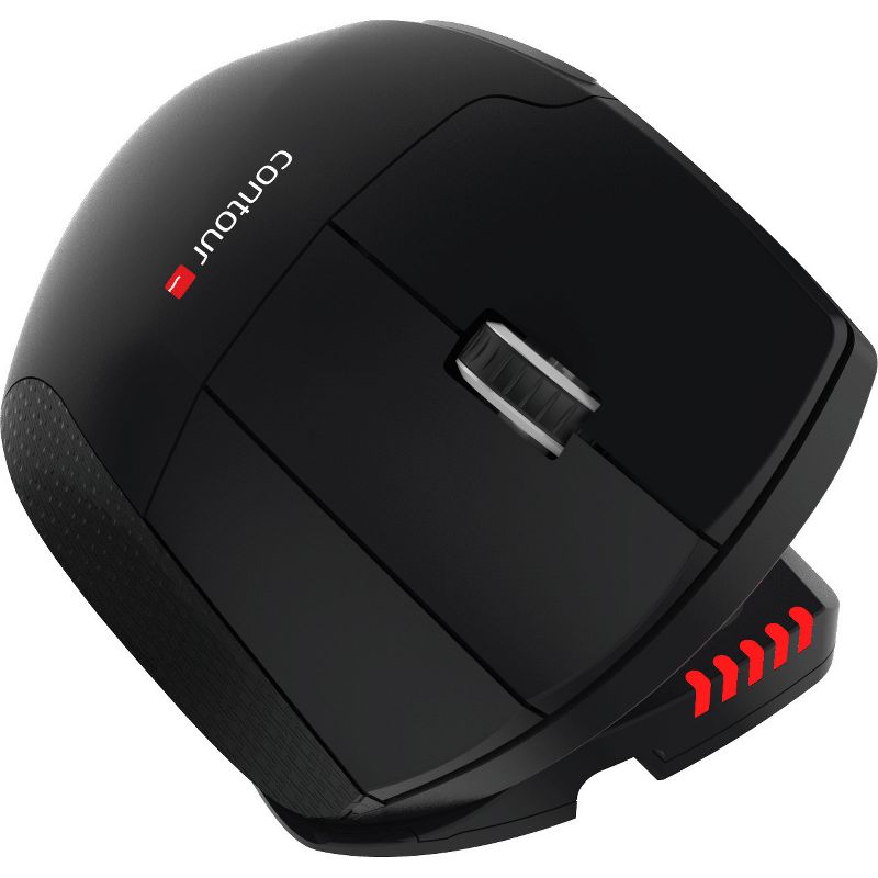 Contour Unimouse - PixArt PMW3330 - Cable - Black, Red - USB - 2800 dpi - Scroll Wheel - 7 Button(s) - Symmetrical, 4 of 7
