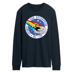 Men's - Star Trek - Enterprise Mission Patch Long Sleeve Graphic T-Shirt - 1 of 4