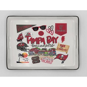 NFL Tampa Bay Buccaneers Loco Fan Large Serving Tray with Handle - 1 of 1