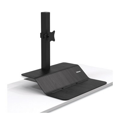 Elevate Black Ash Wood Veneer Dual-Surface Standing Desk Converter
