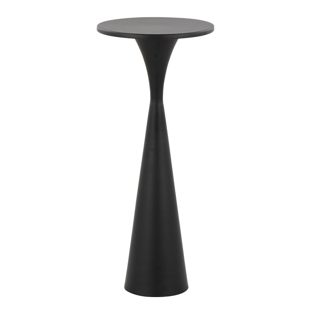 LumiSource Gemma Metal Side Table Matte Black