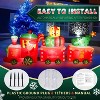 Itopfox 10 ft Inflatable Christmas Train with Santa Claus and Tree Built in LED Lights 1 Piece Outdoor Holiday Yard Decoration - 4 of 4