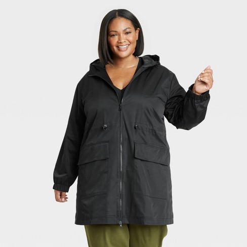 Women's Utility Rain Hoodie Jacket - Ava & Viv™ : Target