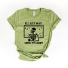 Simply Sage Market Wait Until It's Quiet Apple Short Sleeve Tee - M - Light Green - 2 of 4