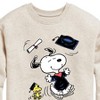 Boys' - Peanuts - Snoopy & Woodstock Graduate Celebration Graphic Long Sleeve Fleece Sweatshirt - 2 of 4