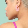 SOHI Women's Black Branch Hoop Earrings - 3 of 3