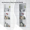 Stainless Steel Shower Niche, 12" X 12" No Tile Needed Recessed Shower Niche Shelf,Modern Wall Storage Niche for Bathroom Storage, Brushed - 4 of 4