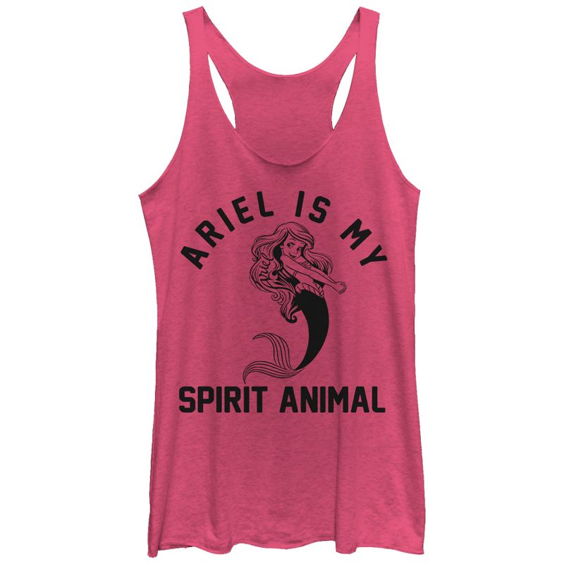 Women's The Little Mermaid Ariel Spirit Animal Racerback Tank Top, 1 of 4