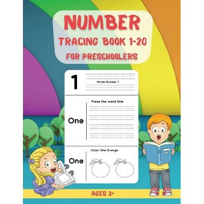 Number Tracing Book for Preschoolers 1-20 - by  Esel Press (Paperback)