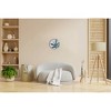 Kiera Grace 12" Norvin Wall Clock Banana Leaf: Modern Glass Decorative Timepiece, Indoor Use, Analog Display - 4 of 4