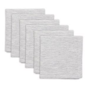 Design Imports Light Gray/Off-White Asst Recycled Cotton Dishcloth Set/6 - 1 of 4