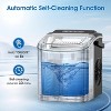 ZAFRO Ice Maker Countertop, Portable Ice Machine with Self-Cleaning, 26.5lbs/24Hrs, 9 Bullet Ice Cubes in 6 Mins, Ice Basket and Scoop, Ideal for Home - 3 of 4