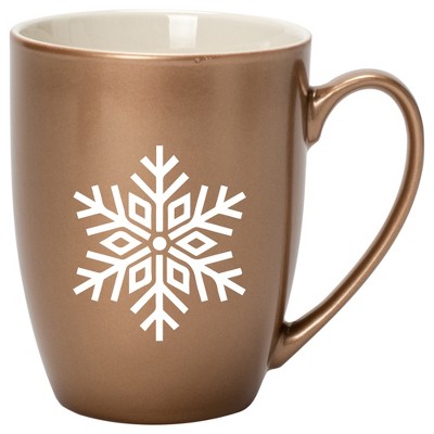 Elanze Designs N/A Bronze 10 ounce New Bone China Coffee Cup Mug
