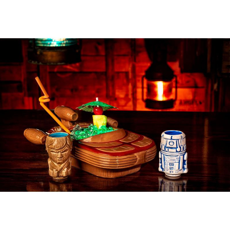 Beeline Creative Geeki Tikis Star Wars Landspeeder Punch Bowl with Luke and R2-D2 Mini Muglets, 2 of 7