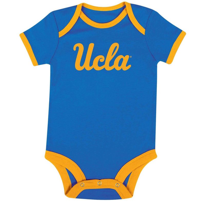 NCAA UCLA Bruins Infant Boys&#39; 3pk Bodysuit, 4 of 5