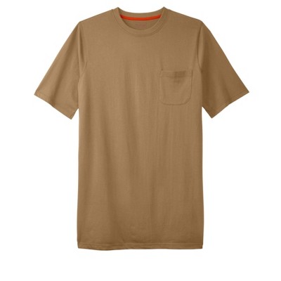 Boulder Creek by KingSize  Heavyweight Longer-Length Pocket Crewneck T-Shirt