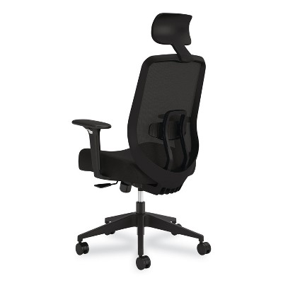 Black Mesh Mid-Back Task Chair with Adjustable Arms