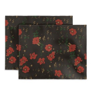 Camilla Foss Midnight Flourish Placemats - Deny Designs - 1 of 3