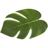 Blue Panda 60 Pieces Artificial Palm Leaves - 8 Inches Tropical Monstera Leaf for Luau Hawaiian Birthday Party Decorations, Safari Jungle Baby Shower - 4 of 4