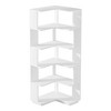 MAYEERTY 5-Tier Corner Shelf, Modern Wall Corner Bookshelf Bookcase - 4 of 4