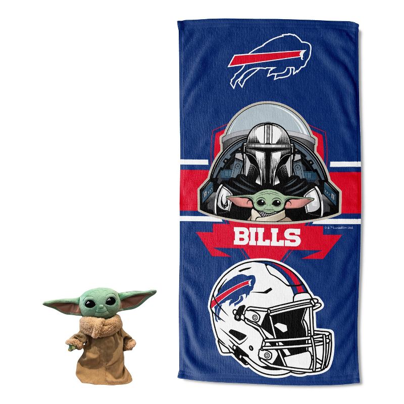 27&#34;x54&#34; NFL Buffalo Bills Star Wars Hugger with Beach Towel, 1 of 4