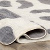 Nuloom Irma Leopard Pet Friendly Premium Machine Washable Wool Area Rug, 4' x 6', Grey - 4 of 4