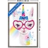 Trends International Sheena Pike - Llamacorn Framed Wall Poster Prints - 3 of 4