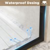 NicBex Double Sliding Shower Door Tempered Glass for Bathtub - 4 of 4