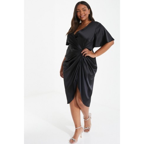 Black wrap shop dress target