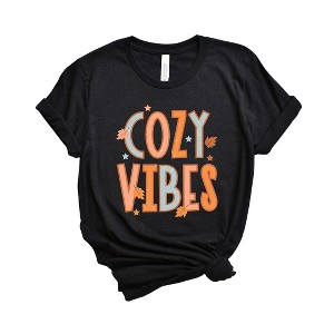 Simply Sage Market Women's Cozy Vibes Distressed Short Sleeve Graphic Tee - 1 of 2