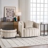 Aortzio 40.35"W 360 Swivel Chair Upholstered Accent Chair With Round Storage Ottoman - 4 of 4