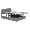 NicBex Full/Queen Lift Up Storage Bed,Upholstered Platform Bed with Hydraulic Storage System and Fleece Headboard,No Box Spring Needed,Easy Assembly - 4 of 4
