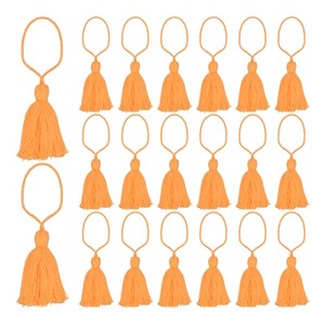 Unique Bargains Cotton Mini Hanging Loop DIY Functional Bookmark Tassels 20 Pcs - 1 of 4