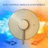 WOWOW Single Handle 5-Spray Patterns Shower Faucet 1.8 GPM with High Pressure Showerhead and Valve in Brushed Nickel - 4 of 4
