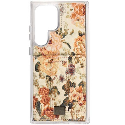 Walli Cases Foyer Floral Phone Case with Wallet and Finger Strap