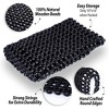 Zone Tech Black Wooden Beaded Comfort Seat Cover - 2 Pack Car Driver Massaging Cool Comfortable Seat Cushion with  High Ventilation- Reduces Fatigue. - 3 of 4