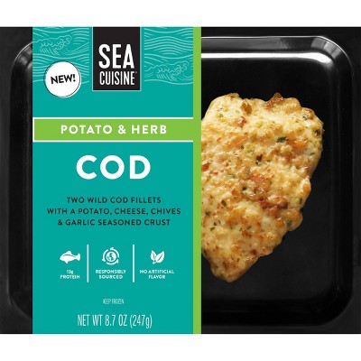 Sea Cuisine Potato & Herb Crusted Cod Fillets - Frozen - 8.7oz : Target