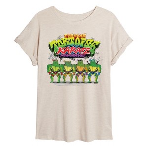 Women's - Teenage Mutant Ninja Turtles - TMNT Turtles Oversized Graphic T-Shirt - 1 of 4