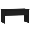 vidaXL Coffee Table Black 31.5"x19.9"x16.3" Engineered Wood - 3 of 4
