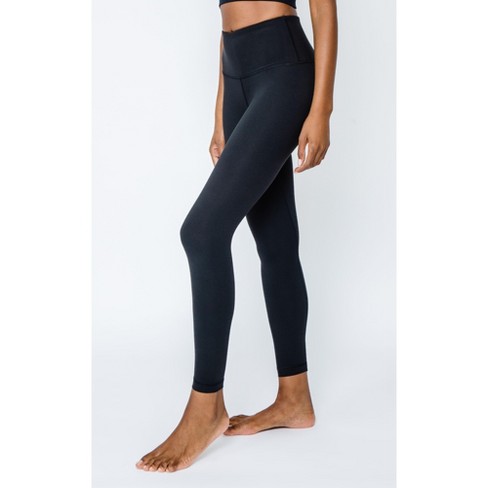 Yogalicious - Women's Lux High Waist 7/8 Ankle Legging - Black - Medium :  Target