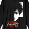 Whitney Houston Portrait Men's Black Long Sleeve Shirt - 2 of 3