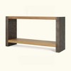 KIGFTSOD Vintage Industrial Console Table with Dovetail Joinery and Distressed Wood Veneer Finish - 4 of 4