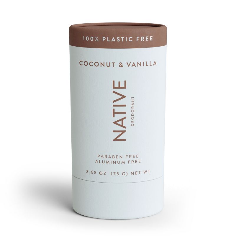 Native Plastic Free Deodorant - Coconut &#38; Vanilla - Aluminum Free - 2.65 oz, 1 of 7