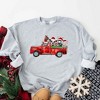 Simply Sage Market Women's Graphic Sweatshirt Farm Animal Christmas Truck - 2 of 2