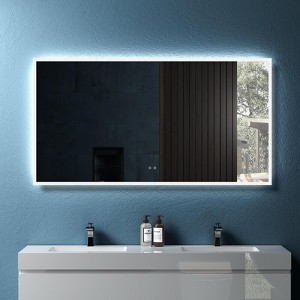 LED Bathroom Mirror, Adjustable Brightness Wall Mirrors - 1 of 4
