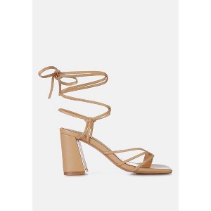 Piri Toe Ring Tie Up Block Sandals Women - 1 of 4