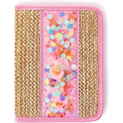 Packed Party Woven Women's Travel Accessory Passport Holder, Vegan Leather, Durable and Secure, Standard Case
