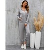 Coolmee Womens Jumpsuit Fashion Outfits Hooded Jumpsuit Non Foot Zipper Playsuit with Pockets - 2 of 4